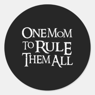 Grappig dat een moeder ze allemaal regeert voor Mo Ronde Sticker