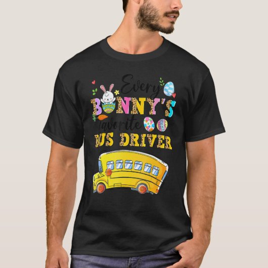 Grappig dat elke Bunny's favoriete busbestuurder H T-shirt (Voorkant)