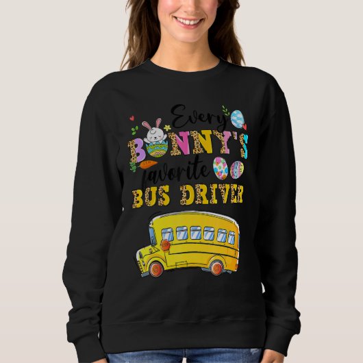 Grappig dat elke Bunny's favoriete busbestuurder H Trui (Voorkant)