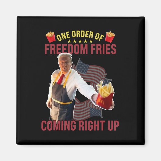 Grappig dat er een orde van vrijheid friet komt magneet (Voorkant)
