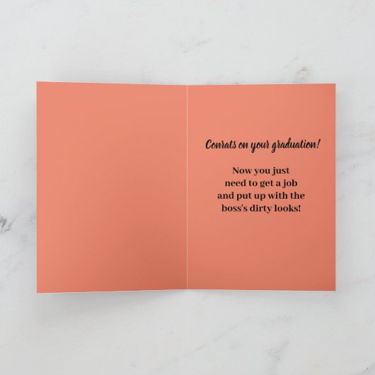 Grappig dat er geen Afstuderen meer is van leraar Kaart (Binnen)