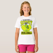 Grappig dat er geen sorry is in Pickleball  T-shirt (Voorkant volledig)