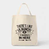 Grappig dat er hier een hoop dingen in zitten tote bag (Voorkant)