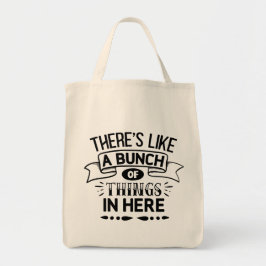 Grappig dat er hier een hoop dingen in zitten tote bag