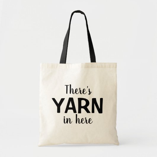 Grappig dat er hier YARN is die Crochet breekt Tote Bag (Voorkant)