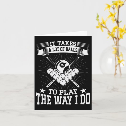 Grappig dat er veel biljart en poolspeler voor nod kaart (Gele Bloem)