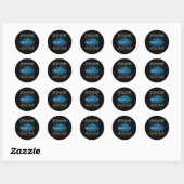 Grappig dat gevoel als de knieoperatie morgen is ronde sticker (Vel)
