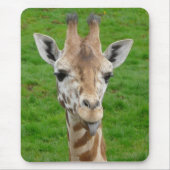 Grappig dat Giraffe Tongue eruit trekt. Muismat (Voorkant)