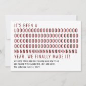 Grappig dat het al lang geleden is dat het eindeli feestdagenkaart (Voorkant)