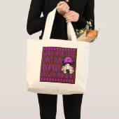 Grappig dat het citaat van de vrouwelijke kandidaa grote tote bag (Voorkant (product))