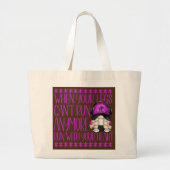Grappig dat het citaat van de vrouwelijke kandidaa grote tote bag (Voorkant)
