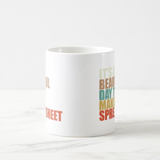 Grappig dat het een mooie dag is om een spreadshee koffiemok (Center)