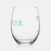 Grappig dat het ergens wijn is wijnglas zonder voet (Links)