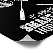 Grappig dat het goed is als je niet van Dminton ho Poster (Hoek)