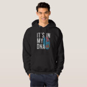 Grappig dat het in mijn DNA Fiji vlag Fingerprint  Hoodie (Voorkant volledig)