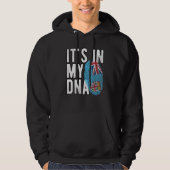 Grappig dat het in mijn DNA Fiji vlag Fingerprint  Hoodie (Voorkant)