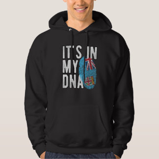 Grappig dat het in mijn DNA Fiji vlag Fingerprint  Hoodie