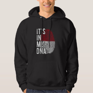Grappig dat het in mijn DNA Indonesië vlag Vingera Hoodie