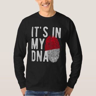Grappig dat het in mijn DNA Indonesië vlag Vingera T-shirt