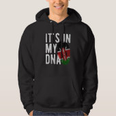 Grappig dat het in mijn DNA Kenya vlag Fingerprint Hoodie (Voorkant)