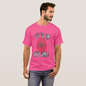 Grappig dat het in mijn DNA Marokko vlag Fingerpri T-shirt (Voorkant volledig)