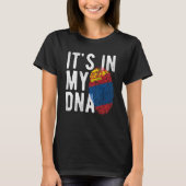 Grappig dat het in mijn DNA-Mongoliaanse vlag Fing T-shirt (Voorkant)