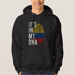 Grappig dat het in mijn DNA staat Colombia vlag Vi Hoodie