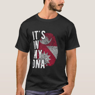 Grappig dat het in mijn DNA staat Nepal vlag Vinge T-shirt