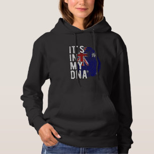 Grappig dat het in mijn DNA zit Australië vlag Vin Hoodie