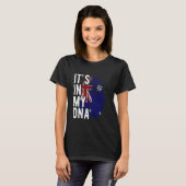 Grappig dat het in mijn DNA zit Australië vlag Vin T-shirt (Voorkant volledig)