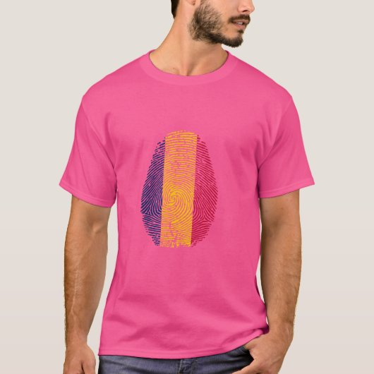 Grappig dat het in mijn DNA zit Chad vlag Vingeraf T-shirt (Voorkant)