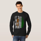 Grappig dat het in mijn DNA zit Cote d'Ivoire vlag T-shirt (Voorkant volledig)