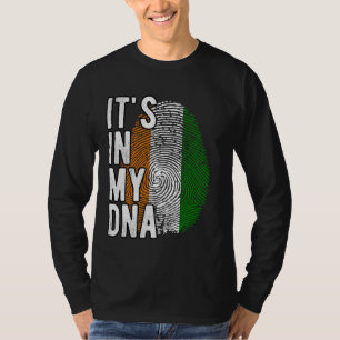 Grappig dat het in mijn DNA zit Cote d'Ivoire vlag T-shirt