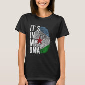 Grappig dat het in mijn DNA zit Djibouti vlag Ving T-shirt (Voorkant)