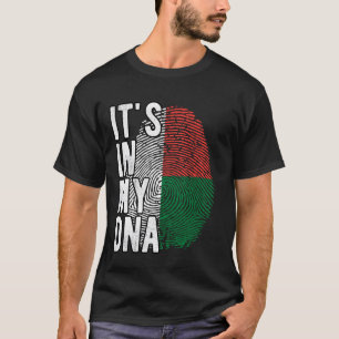 Grappig dat het in mijn DNA zit Madagaskar vlag Vi T-shirt