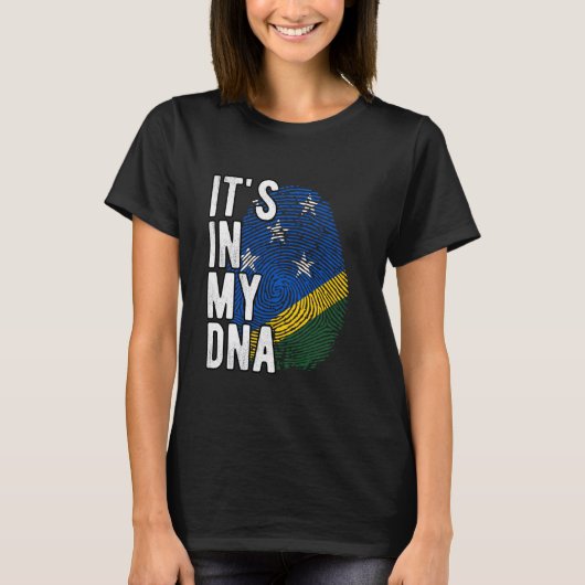Grappig dat het in mijn DNA zit Solomon Islands vl T-shirt (Voorkant)