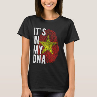Grappig dat het in mijn DNA zit Vietnam vlag Vinge T-shirt