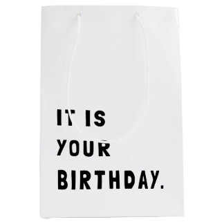 Grappig dat het jouw verjaardag is medium cadeauzakje