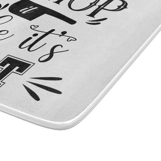 Grappig dat het lijkt alsof het Hot Kitchen is Snijplank (Hoek)