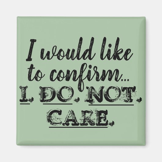 Grappig dat het me geen magneet kan schelen (Voorkant)