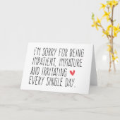 Grappig dat het me spijt kaart (Gele Bloem)