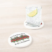 Grappig dat het niet hoarding is als het tomaten i zandsteen onderzetter (Zijkant)