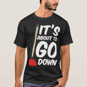 Grappig dat het op het punt staat om de toilet Plu T-shirt