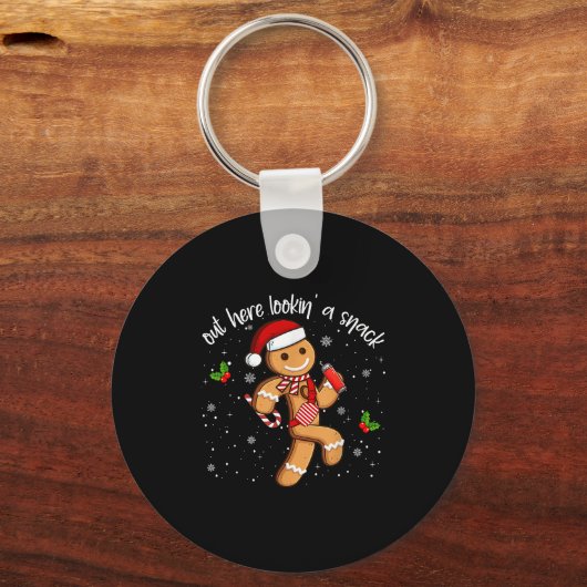 Grappig dat hier eruit ziet als een snack peperkoe sleutelhanger (Voorkant)