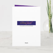 Grappig dat hij in de blanket-Bonfire van de Birth Kaart (Achterkant)