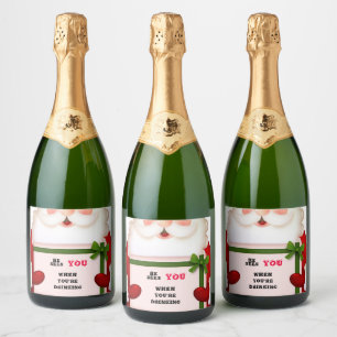 Grappig dat hij je ziet als je Drink Sparkling Wijnetiket
