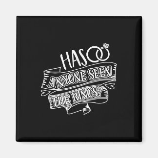 Grappig dat iemand de Rings Wedding Bride Group he Magneet