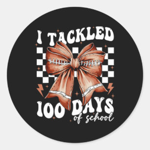 Grappig dat ik 100 dagen schoolcoquette Bow Fo heb Ronde Sticker