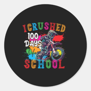 Grappig dat ik 100 dagen van de school vuile fiets ronde sticker