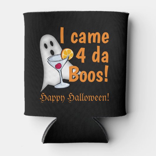 Grappig dat ik 4 da Boos kwam! Halloween Drink spo Blikjeskoeler (Voorkant)